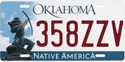 OK license plate 358ZZV