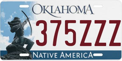 OK license plate 375ZZZ