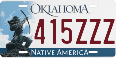 OK license plate 415ZZZ