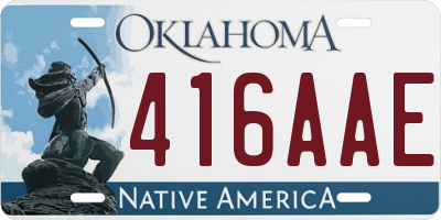 OK license plate 416AAE