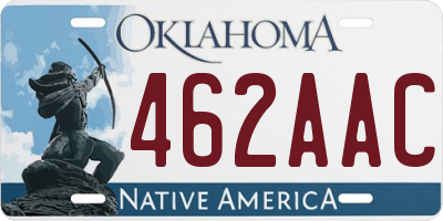 OK license plate 462AAC