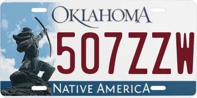 OK license plate 507ZZW
