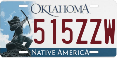 OK license plate 515ZZW
