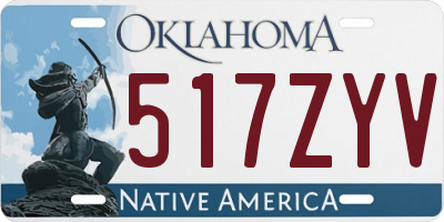 OK license plate 517ZYV