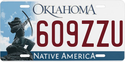 OK license plate 609ZZU