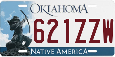 OK license plate 621ZZW