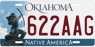 OK license plate 622AAG