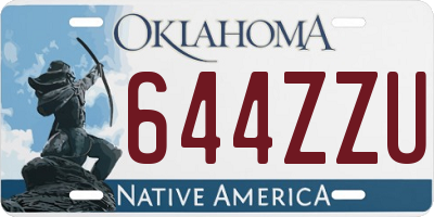 OK license plate 644ZZU