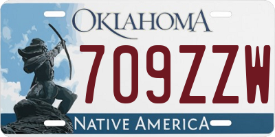 OK license plate 709ZZW