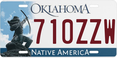 OK license plate 710ZZW
