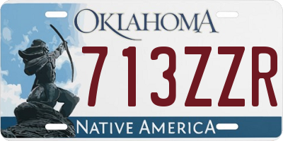 OK license plate 713ZZR