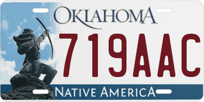 OK license plate 719AAC