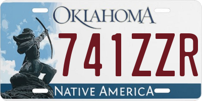 OK license plate 741ZZR