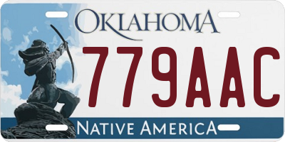 OK license plate 779AAC