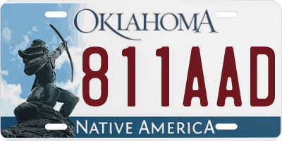 OK license plate 811AAD