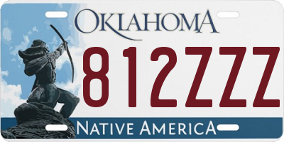 OK license plate 812ZZZ
