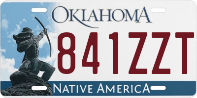 OK license plate 841ZZT