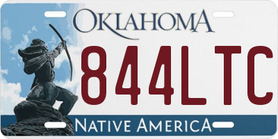 OK license plate 844LTC