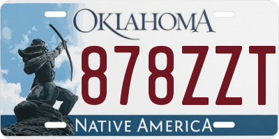 OK license plate 878ZZT