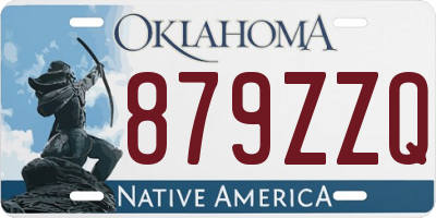 OK license plate 879ZZQ
