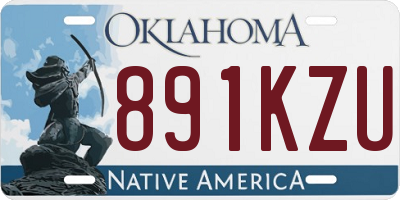 OK license plate 891KZU