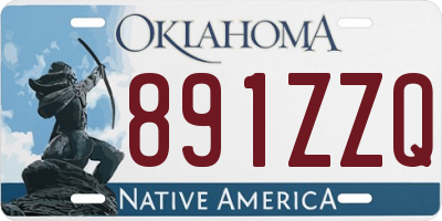 OK license plate 891ZZQ