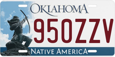 OK license plate 950ZZV