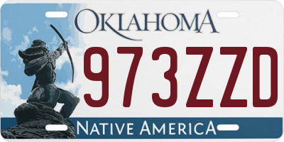 OK license plate 973ZZD