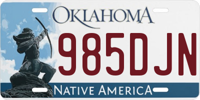 OK license plate 985DJN