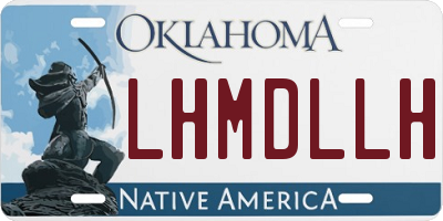 OK license plate LHMDLLH
