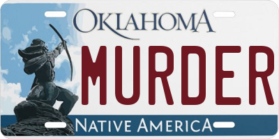 OK license plate MURDER