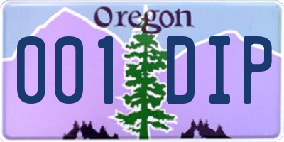 OR license plate 001DIP
