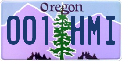 OR license plate 001HMI