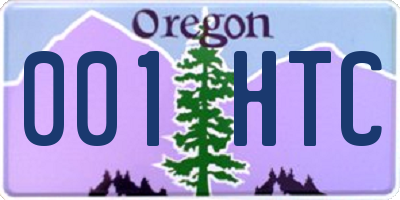 OR license plate 001HTC