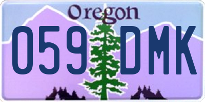 OR license plate 059DMK