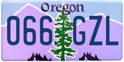 OR license plate 066GZL