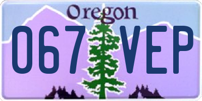 OR license plate 067VEP