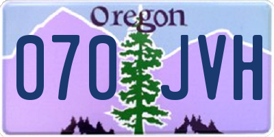 OR license plate 070JVH