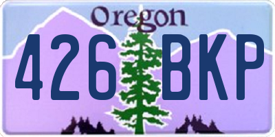 OR license plate 426BKP