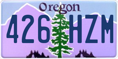 OR license plate 426HZM