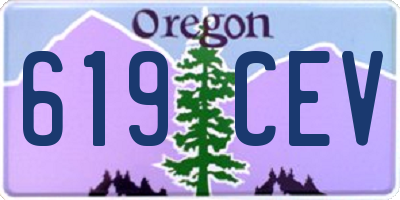 OR license plate 619CEV