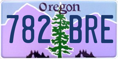 OR license plate 782BRE