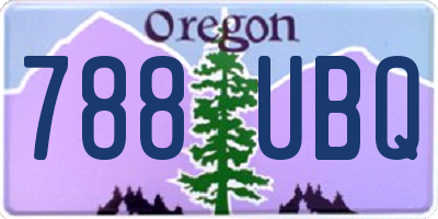 OR license plate 788UBQ