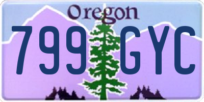 OR license plate 799GYC