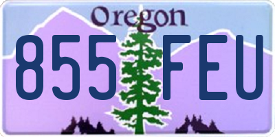 OR license plate 855FEU