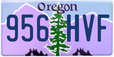 OR license plate 956HVF