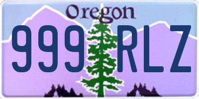 OR license plate 999RLZ