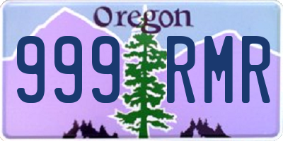 OR license plate 999RMR