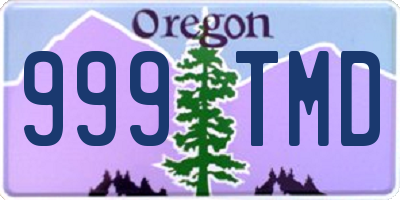 OR license plate 999TMD