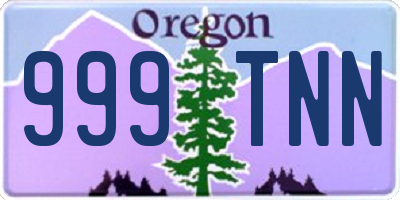 OR license plate 999TNN
